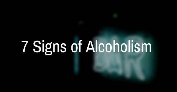 7 signs of alcoholism